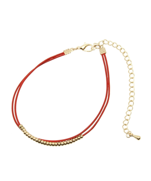 チャイハネ（チャイハネ）の「【チャイハネ】華奢2連ブレスレット&アンクレット（ブレスレット・レディース・グリーン/ブラック/ライトブラウン/レッド/ホワイト/アクア・FREE）」の6枚目の写真