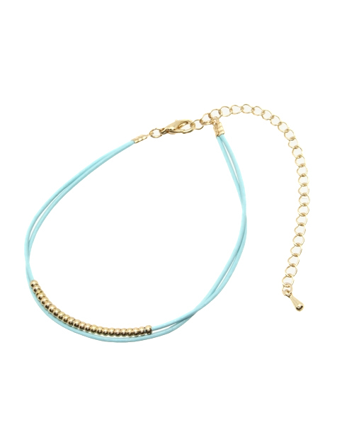 チャイハネ（チャイハネ）の「【チャイハネ】華奢2連ブレスレット&アンクレット（ブレスレット・レディース・グリーン/ブラック/ライトブラウン/レッド/ホワイト/アクア・FREE）」の5枚目の写真