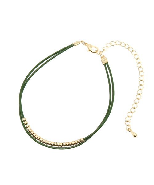 チャイハネ（チャイハネ）の「【チャイハネ】華奢2連ブレスレット&アンクレット（ブレスレット・レディース・グリーン/ブラック/ライトブラウン/レッド/ホワイト/アクア・FREE）」の4枚目の写真