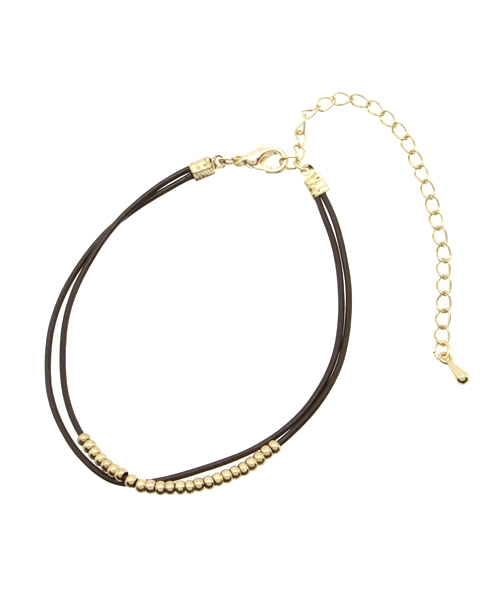 チャイハネ（チャイハネ）の「【チャイハネ】華奢2連ブレスレット&アンクレット（ブレスレット・レディース・グリーン/ブラック/ライトブラウン/レッド/ホワイト/アクア・FREE）」の3枚目の写真