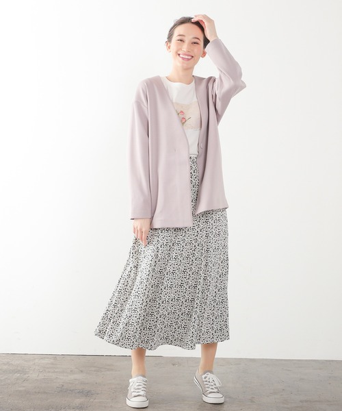 Honeys（ハニーズ）の「カラーレスハーフコート（ノーカラーコート・レディース・ネイビー/ピンクベージュ/ピンク系その他/グレイッシュベージュ・LL/S/M/L）」の19枚目の写真