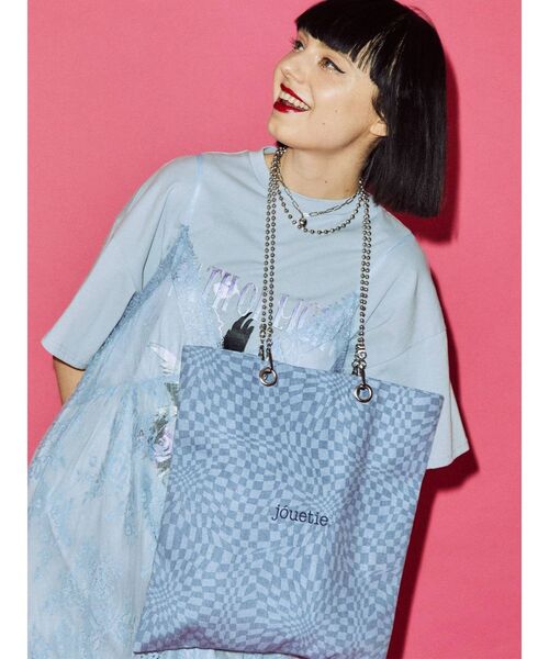 jouetie(ジュエティ)の「jouetie キャンバストート BAG(トートバッグ・レディース・ブラック/ピンク/アイボリー/その他1/その他/その他2・FREE)」の6枚目の写真