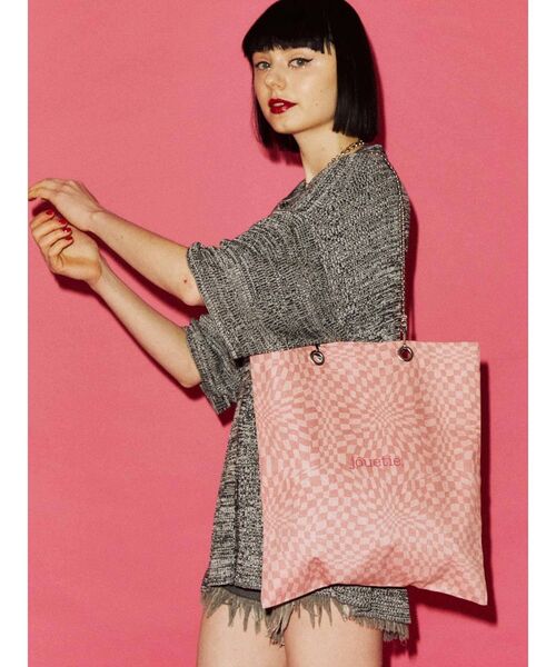 jouetie(ジュエティ)の「jouetie キャンバストート BAG(トートバッグ・レディース・ブラック/ピンク/アイボリー/その他1/その他/その他2・FREE)」の13枚目の写真