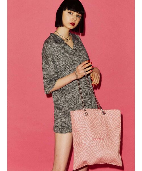 jouetie(ジュエティ)の「jouetie キャンバストート BAG(トートバッグ・レディース・ブラック/ピンク/アイボリー/その他1/その他/その他2・FREE)」の14枚目の写真