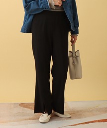 libelle more | カットジョーゼット　センタースリットフレアパンツ(その他パンツ)