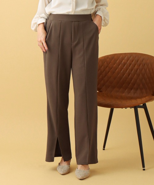 libelle more(リベル モア)の「カットジョーゼット センタースリットフレアパンツ(その他パンツ・レディース・ブラック/モカ/ラベンダー・M)」の20枚目の写真