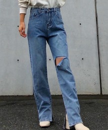 PR01.（ピーアールワン）の「brassband 304 BACK STRAP DENIM
