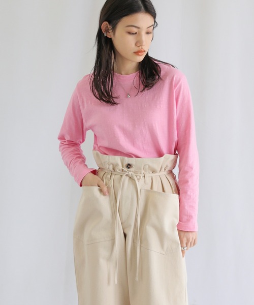 select MOCA(セレクトモカ)の「ウエスト紐ベルトパンツ(その他パンツ・レディース・ブラック/アイボリー/ライトオリーブ・FREE)」の14枚目の写真