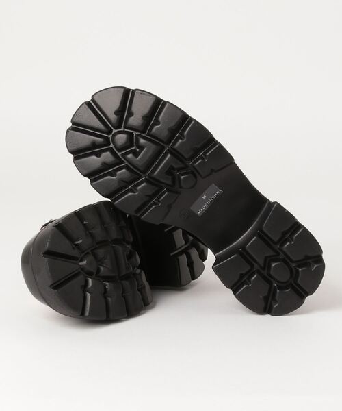 YOSUKE（ヨースケ）の「YOSUKE厚底ローファー（ローファー・レディース・クリアブラック/ブラック×ホワイト/ホワイト・38/39/36/40/37/35）」の5枚目の写真