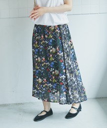 note et silence  | 【 AMB100貨 】リバティシルフローン　サイドタックスカート(スカート)