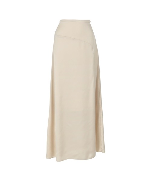 KOBE LETTUCE(コウベレタス)の「シェルポイント切替えサテンスカート(スカート・レディース・アイボリー/ミント/オレンジ系・FREE)」の2枚目の写真