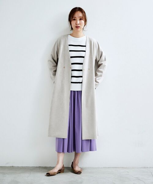 le.coeur blanc（ルクールブラン）の「ガーター編みコクーンスリーブニットプルオーバー（ニット/セーター・レディース・アイボリー/ホワイト系その他/ブルー/ブラック・38）」の18枚目の写真