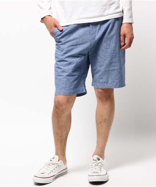 WEGO(ウィゴー)の「WEGO/フレンチリネン混ショーツ(その他パンツ・メンズ・ホワイト/ブルー/サックスブルー/ネイビー/イエロー/レッド系その他・MEDIUM/LARGE)」の17枚目の写真