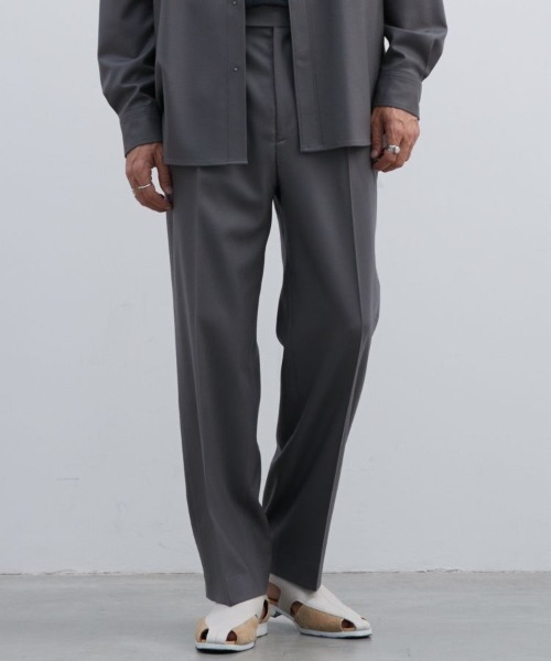LIDNM（リドム）の「Super100s STRAIGHT TROUSERS（スラックス・メンズ・グレー・SMALL/MEDIUM/LARGE）」の9枚目の写真