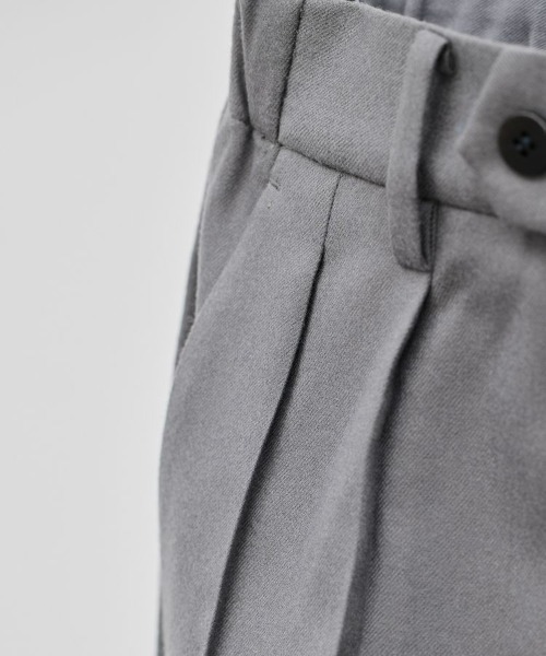 LIDNM（リドム）の「Super100s STRAIGHT TROUSERS（スラックス・メンズ・グレー・SMALL/MEDIUM/LARGE）」の2枚目の写真