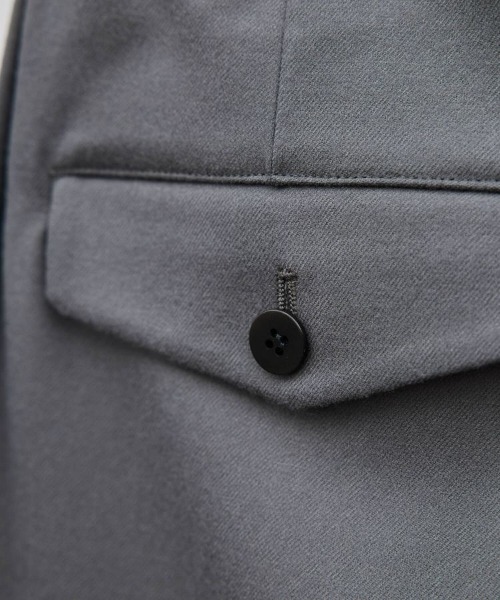 LIDNM（リドム）の「Super100s STRAIGHT TROUSERS（スラックス・メンズ・グレー・SMALL/MEDIUM/LARGE）」の3枚目の写真