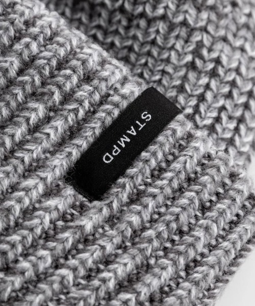 STAMPD(スタンプド)の「【STAMPD】BRICK LOGO BEANIE(ニットキャップ/ビーニー・メンズ・グレー・F)」の2枚目の写真