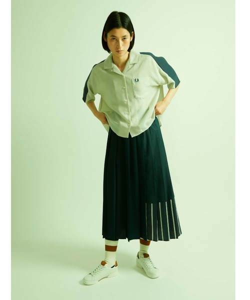 FRED PERRY（フレッドペリー）の「Knit Panelling Revere Shirt 