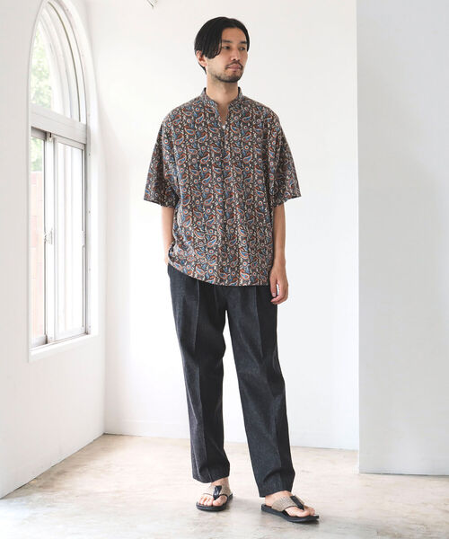 BEAMS LIGHTS（ビームスライツ）の「BEAMS LIGHTS / デニム ディーププリーツ テーパード パンツ（その他パンツ・メンズ・ブラック系その他4/インディゴブルー・SMALL/X-LARGE/MEDIUM/LARGE）」の10枚目の写真