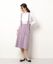 axes femme POETIQUE | プリーツデザインサス付ＳＫ(スカート)