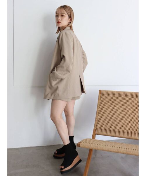 MURUA(ムルーア)の「パウダーツイルラップキュロット【セットアップ着用可能】(その他パンツ・レディース・ブラック/ベージュ/ブラウン/その他1・1/2)」の14枚目の写真
