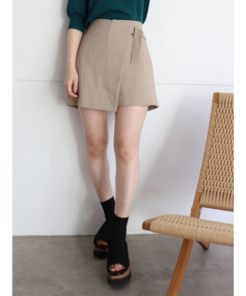 MURUA(ムルーア)の「パウダーツイルラップキュロット【セットアップ着用可能】(その他パンツ・レディース・ブラック/ベージュ/ブラウン/その他1・1/2)」の16枚目の写真