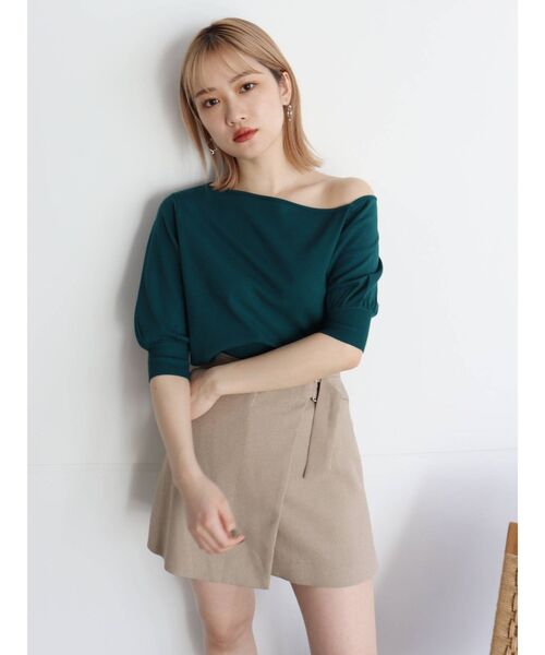 MURUA(ムルーア)の「パウダーツイルラップキュロット【セットアップ着用可能】(その他パンツ・レディース・ブラック/ベージュ/ブラウン/その他1・1/2)」の18枚目の写真