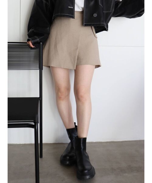 MURUA(ムルーア)の「パウダーツイルラップキュロット【セットアップ着用可能】(その他パンツ・レディース・ブラック/ベージュ/ブラウン/その他1・1/2)」の19枚目の写真