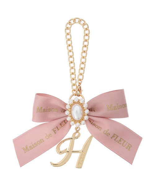 Maison de FLEUR(メゾンドフルール)の「イニシャルリボンパールチャーム(チャーム・レディース・A/C/D/E/F/G/H/I/J/K/L/M/N/R/S/T/Y・FREE)」の8枚目の写真