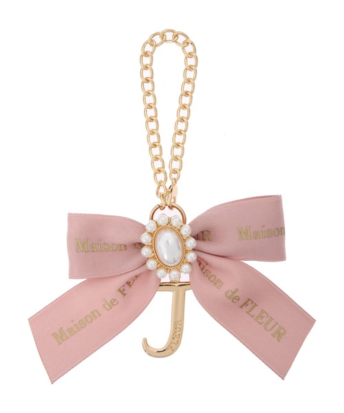 Maison de FLEUR(メゾンドフルール)の「イニシャルリボンパールチャーム(チャーム・レディース・A/C/D/E/F/G/H/I/J/K/L/M/N/R/S/T/Y・FREE)」の9枚目の写真