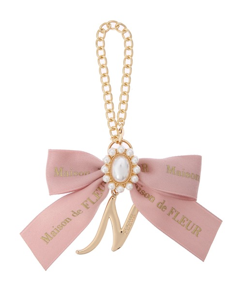 Maison de FLEUR(メゾンドフルール)の「イニシャルリボンパールチャーム(チャーム・レディース・A/C/D/E/F/G/H/I/J/K/L/M/N/R/S/T/Y・FREE)」の13枚目の写真