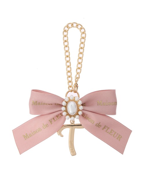 Maison de FLEUR(メゾンドフルール)の「イニシャルリボンパールチャーム(チャーム・レディース・A/C/D/E/F/G/H/I/J/K/L/M/N/R/S/T/Y・FREE)」の16枚目の写真