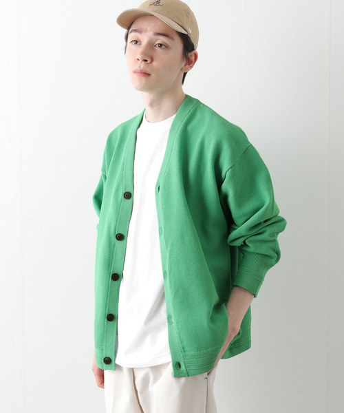 B.C STOCK(ベーセーストック)の「POLYESTER 2INSET カーディガン(カーディガン/ボレロ・メンズ・チャコールグレー/ベージュ/ネイビー/グリーン/ブルー系その他・MEDIUM/LARGE)」の6枚目の写真