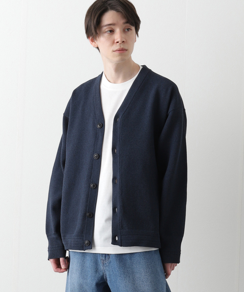 B.C STOCK(ベーセーストック)の「POLYESTER 2INSET カーディガン(カーディガン/ボレロ・メンズ・チャコールグレー/ベージュ/ネイビー/グリーン/ブルー系その他・MEDIUM/LARGE)」の7枚目の写真