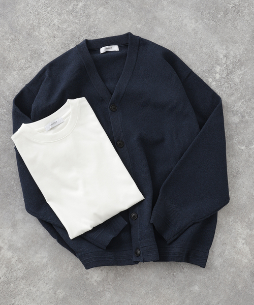 B.C STOCK(ベーセーストック)の「POLYESTER 2INSET カーディガン(カーディガン/ボレロ・メンズ・チャコールグレー/ベージュ/ネイビー/グリーン/ブルー系その他・MEDIUM/LARGE)」の9枚目の写真