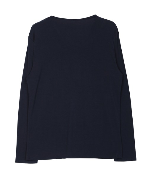 roshell(ロシェル)の「ストレッチUネック無地長袖Tシャツ(Tシャツ/カットソー・メンズ・ホワイト/チャコールグレー/ブラック/ネイビー・SMALL/MEDIUM/LARGE/X-LARGE/XX-LARGE)」の5枚目の写真