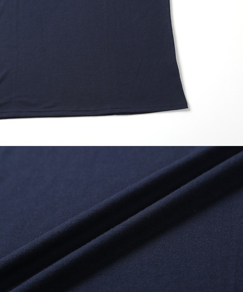 roshell(ロシェル)の「ストレッチUネック無地長袖Tシャツ(Tシャツ/カットソー・メンズ・ホワイト/チャコールグレー/ブラック/ネイビー・SMALL/MEDIUM/LARGE/X-LARGE/XX-LARGE)」の8枚目の写真