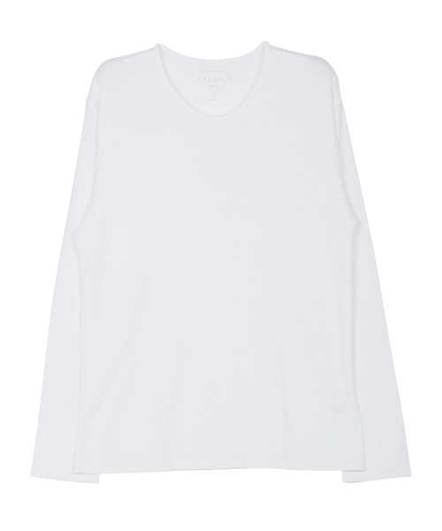 roshell(ロシェル)の「ストレッチUネック無地長袖Tシャツ(Tシャツ/カットソー・メンズ・ホワイト/チャコールグレー/ブラック/ネイビー・SMALL/MEDIUM/LARGE/X-LARGE/XX-LARGE)」の9枚目の写真