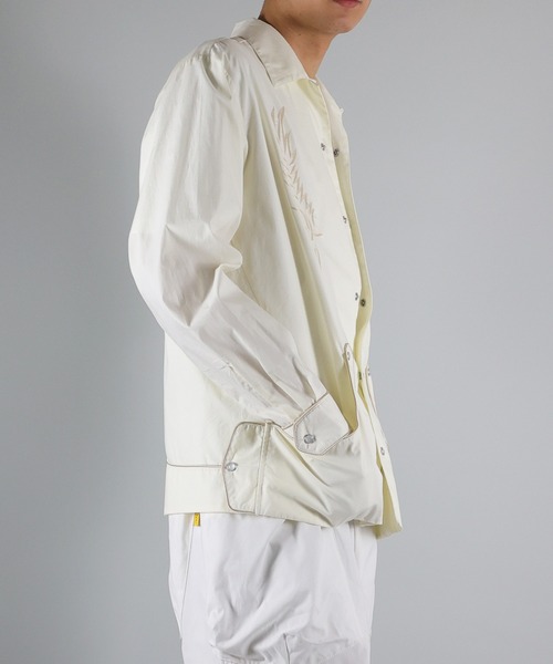 NUMBER (N)INE（ナンバーナイン）の「NUMBER (N)INE / ナンバーナイン EMBROIDERED  COTTON SHIRT/サテンパイピング刺繍 L/Sシャツ（シャツ/ブラウス・メンズ・ブラック/ネイビー/アイボリー・2/4/3）」の22枚目の写真