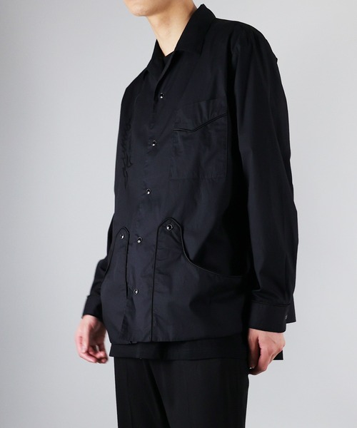 NUMBER (N)INE（ナンバーナイン）の「NUMBER (N)INE / ナンバーナイン EMBROIDERED  COTTON SHIRT/サテンパイピング刺繍 L/Sシャツ（シャツ/ブラウス・メンズ・ブラック/ネイビー/アイボリー・2/4/3）」の5枚目の写真