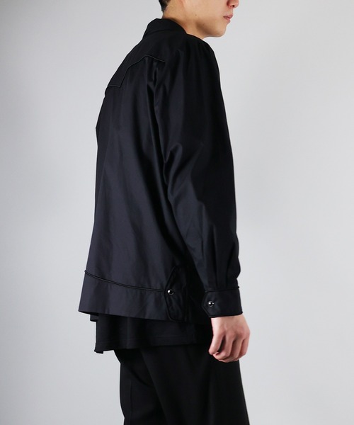 NUMBER (N)INE（ナンバーナイン）の「NUMBER (N)INE / ナンバーナイン EMBROIDERED  COTTON SHIRT/サテンパイピング刺繍 L/Sシャツ（シャツ/ブラウス・メンズ・ブラック/ネイビー/アイボリー・2/4/3）」の10枚目の写真