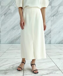 UNTITLED | SETUP/前スリット ナロースカート【洗える】(スカート)