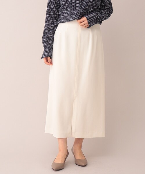 UNTITLED（アンタイトル）の「◆【セットでも単品でも】前スリット ナロースカート＜SETUP／洗える＞（スカート・レディース・ブラック/オフホワイト/グレー系その他・01/02/03/42/48/46/00/44/04）」の5枚目の写真