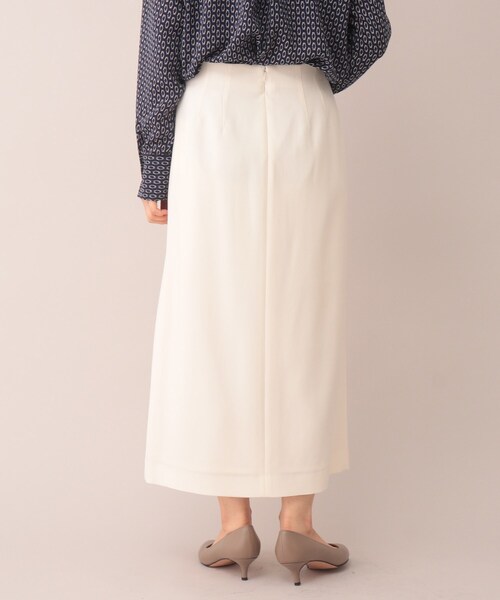 UNTITLED（アンタイトル）の「◆【セットでも単品でも】前スリット ナロースカート＜SETUP／洗える＞（スカート・レディース・ブラック/オフホワイト/グレー系その他・01/02/03/42/48/46/00/44/04）」の7枚目の写真