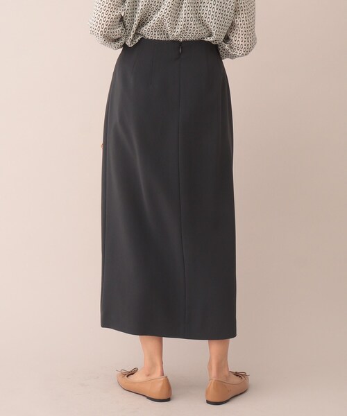 UNTITLED（アンタイトル）の「◆【セットでも単品でも】前スリット ナロースカート＜SETUP／洗える＞（スカート・レディース・ブラック/オフホワイト/グレー系その他・01/02/03/42/48/46/00/44/04）」の14枚目の写真