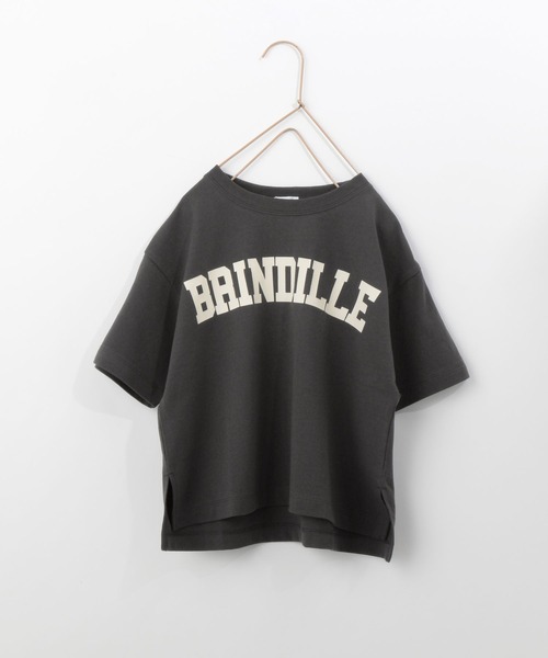 LOWRYS FARM（ローリーズファーム）の「カレッジＴシャツ　270300（Tシャツ/カットソー・キッズ・アイボリー/オフホワイト/チャコールグレー/カーキ/レッド・110cm/120cm/130cm/140cm/150cm）」の3枚目の写真