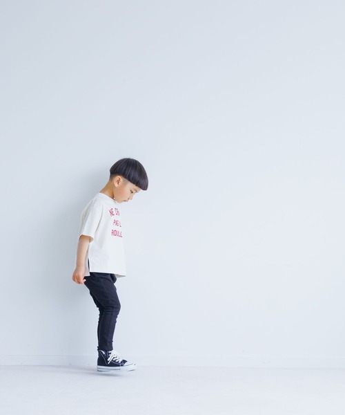 LOWRYS FARM（ローリーズファーム）の「カレッジＴシャツ　270300（Tシャツ/カットソー・キッズ・アイボリー/オフホワイト/チャコールグレー/カーキ/レッド・110cm/120cm/130cm/140cm/150cm）」の18枚目の写真