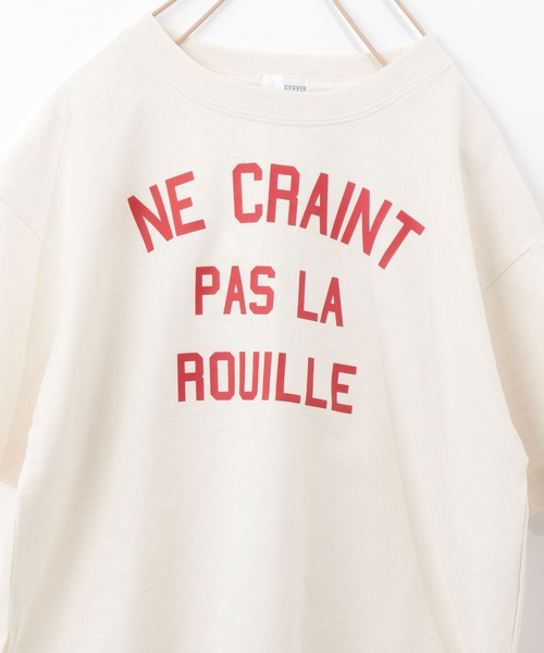 LOWRYS FARM（ローリーズファーム）の「カレッジＴシャツ　270300（Tシャツ/カットソー・キッズ・アイボリー/オフホワイト/チャコールグレー/カーキ/レッド・110cm/120cm/130cm/140cm/150cm）」の15枚目の写真