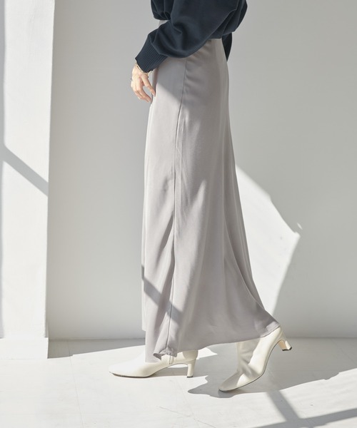 AMERICAN HOLIC（アメリカンホリック）の「パウダータッチマーメードスカート（スカート・レディース・モカ/ネイビー・S/L/M）」の7枚目の写真