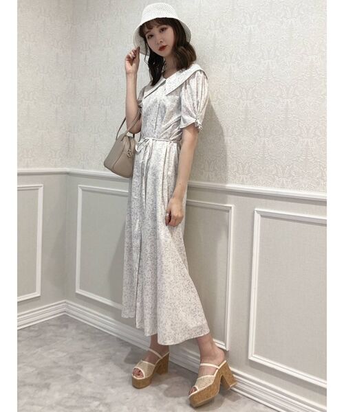 dazzlin（ダズリン）の「キャットアートシャツワンピース（ワンピース・レディース・グレー/ピンク/アイボリー・FREE）」の5枚目の写真